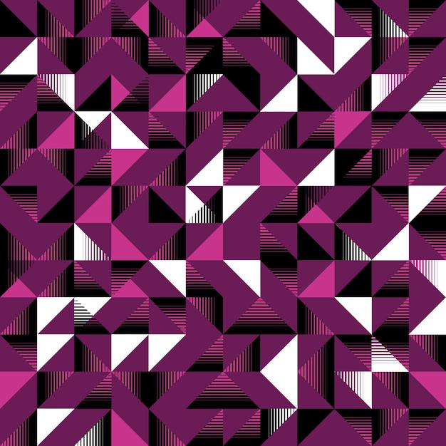 Triangular seamless pattern zigzag combination