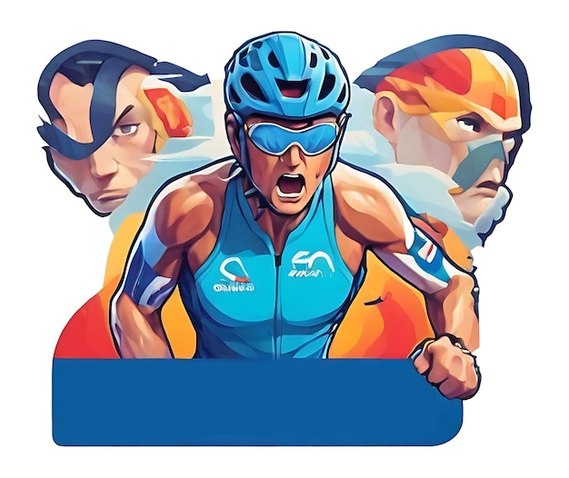 Triathalon Illustration design