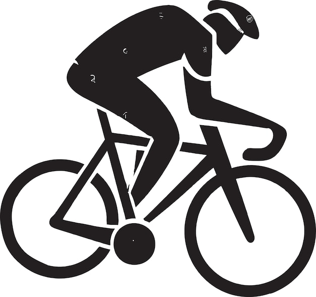 Triathlon bike vector symbol