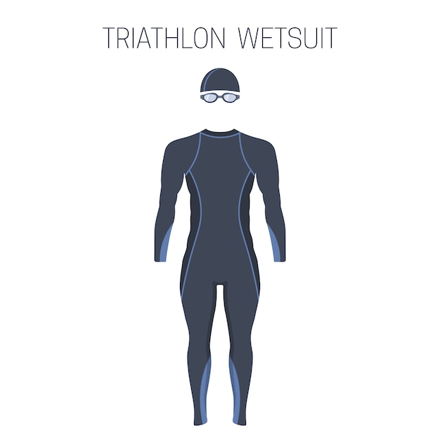 Vector triatlon herenshirt voor heren, met lange mouwen.