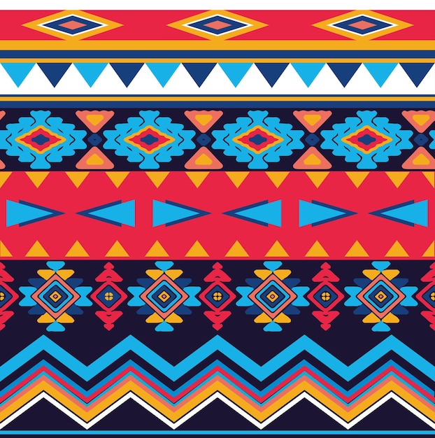 Tribal abstract seamless pattern vector file