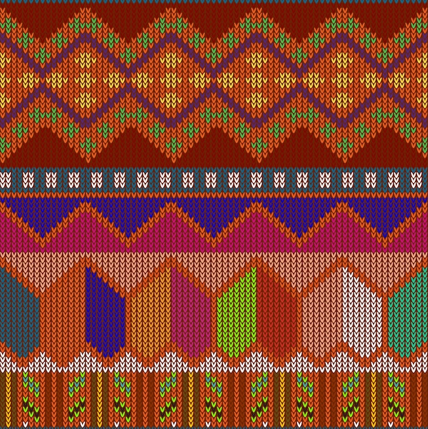 Vector tribal aztec abstract seamless pattern