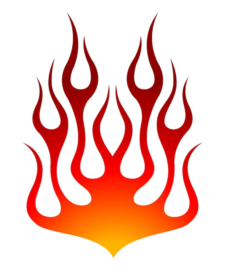 Vector tribal car hood flame race car body vinyl sticker vector eps file bonnet flames sport car decal decoration for cars auto truck boat suv and motorcycle tank