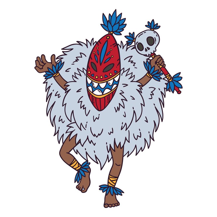 Vector 부족 댄서.