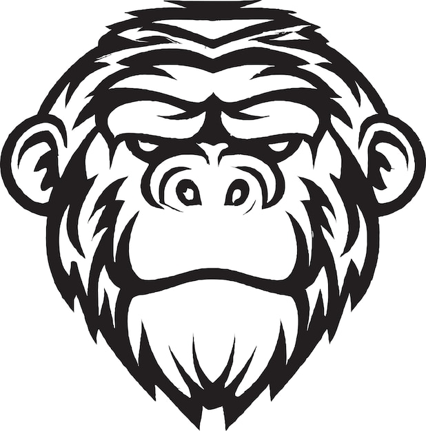 tribal gorilla logo template