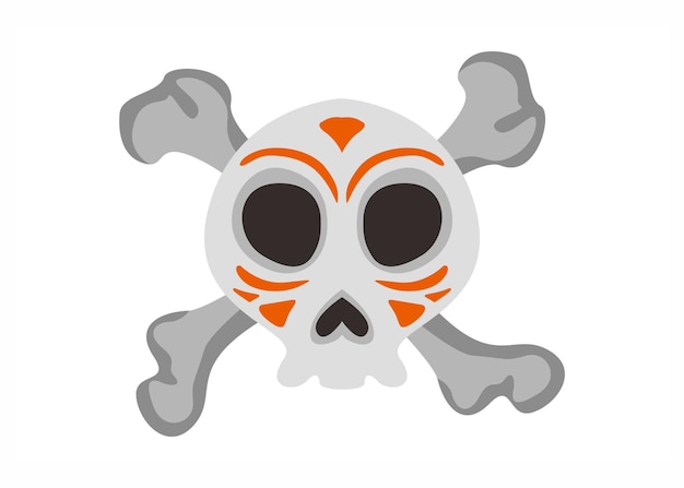 Tribal Human Skull Vector