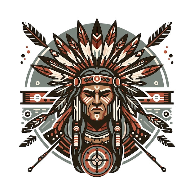Вектор Племенный капала плоский векторный дизайн в стиле арт-нуво