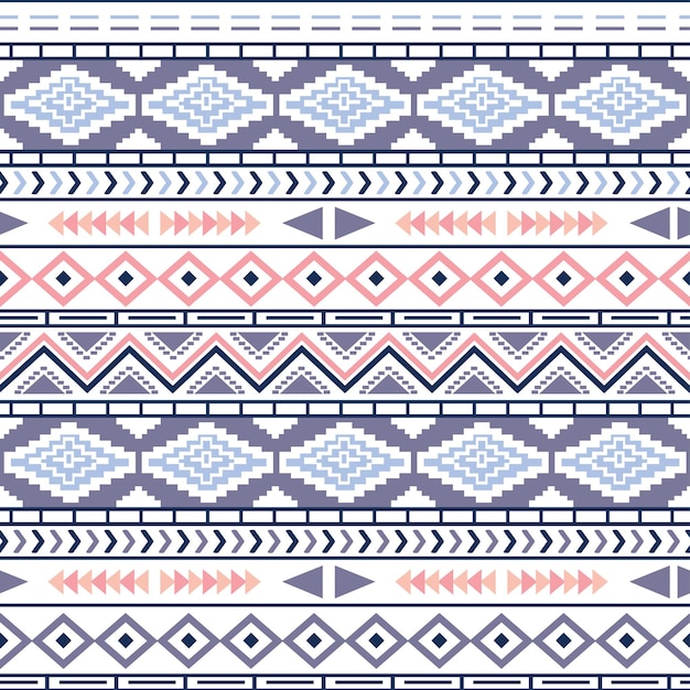 Tribal navajo naadloos patroon. azteekse geometrische print. etnisch