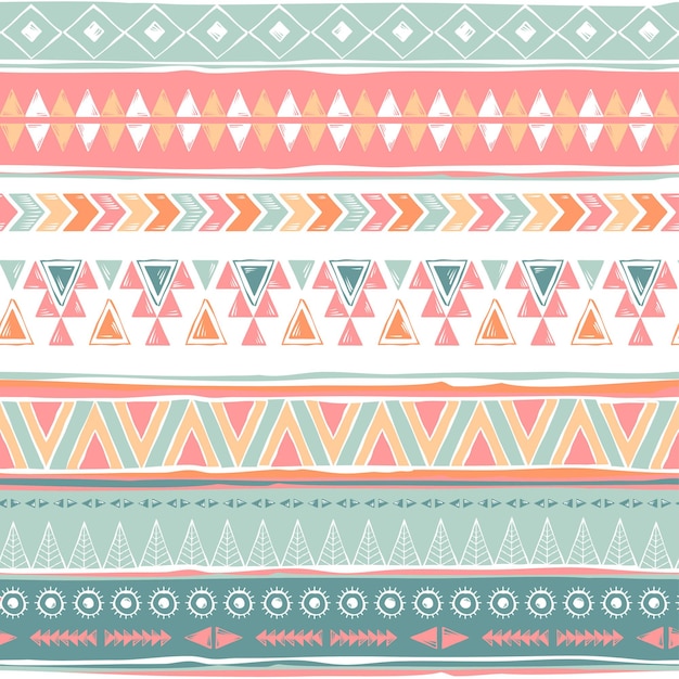 Tribal Navajo seamless pattern. Aztec geometric print. Ethnic  