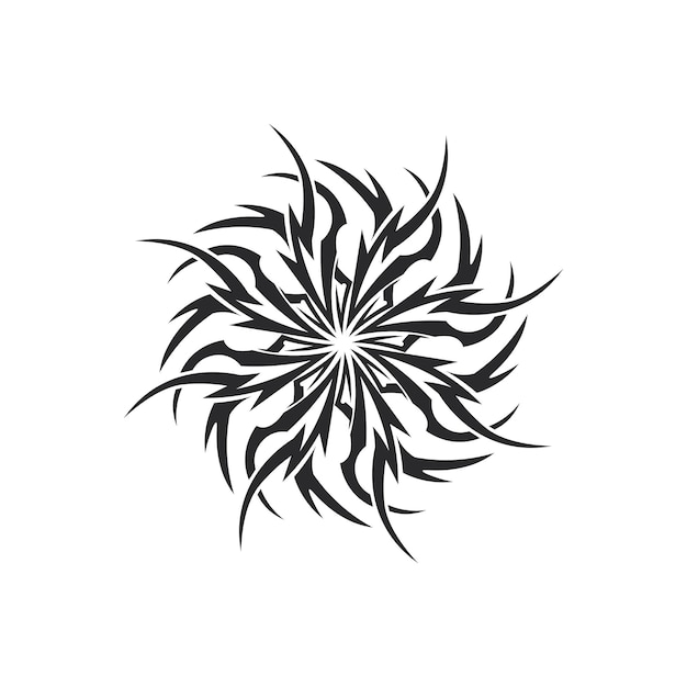 Tribal pattern tattoo vector art designtattoo tribal abstract sleeve sketch art design isolated on white backgroundSimple logo