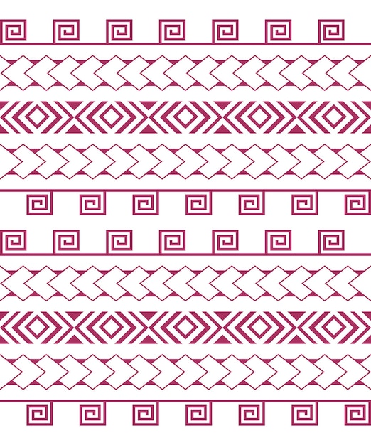 Tribal seamless geometric pattern design