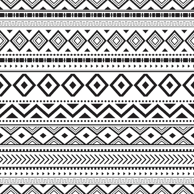 Tribal seamless pattern geometric seamless