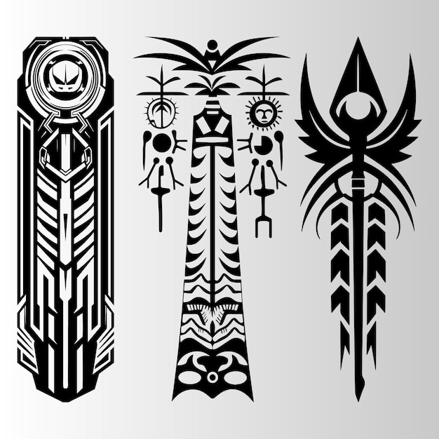 tribal sign design vector
