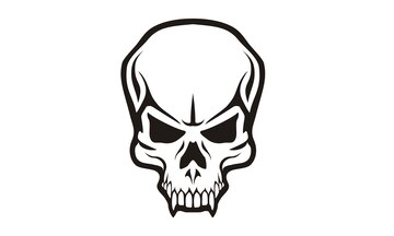 Premium Vector | Tribal skull logo design
