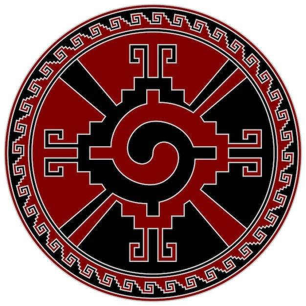 Tribal symbol of Aztec civilization