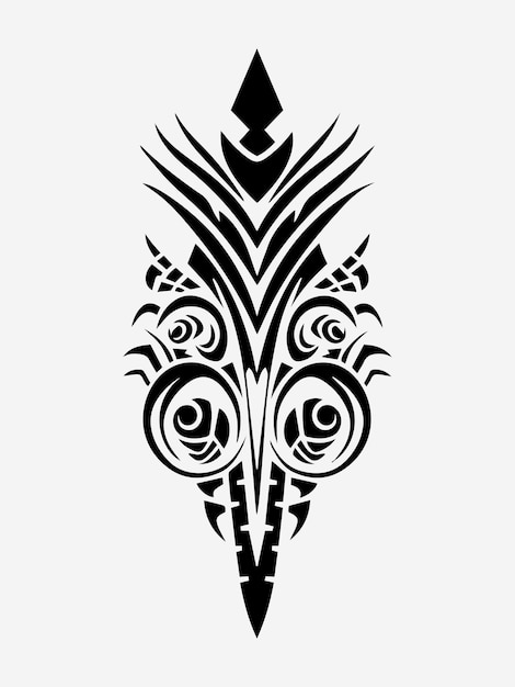 Vector tribal tattoo design element