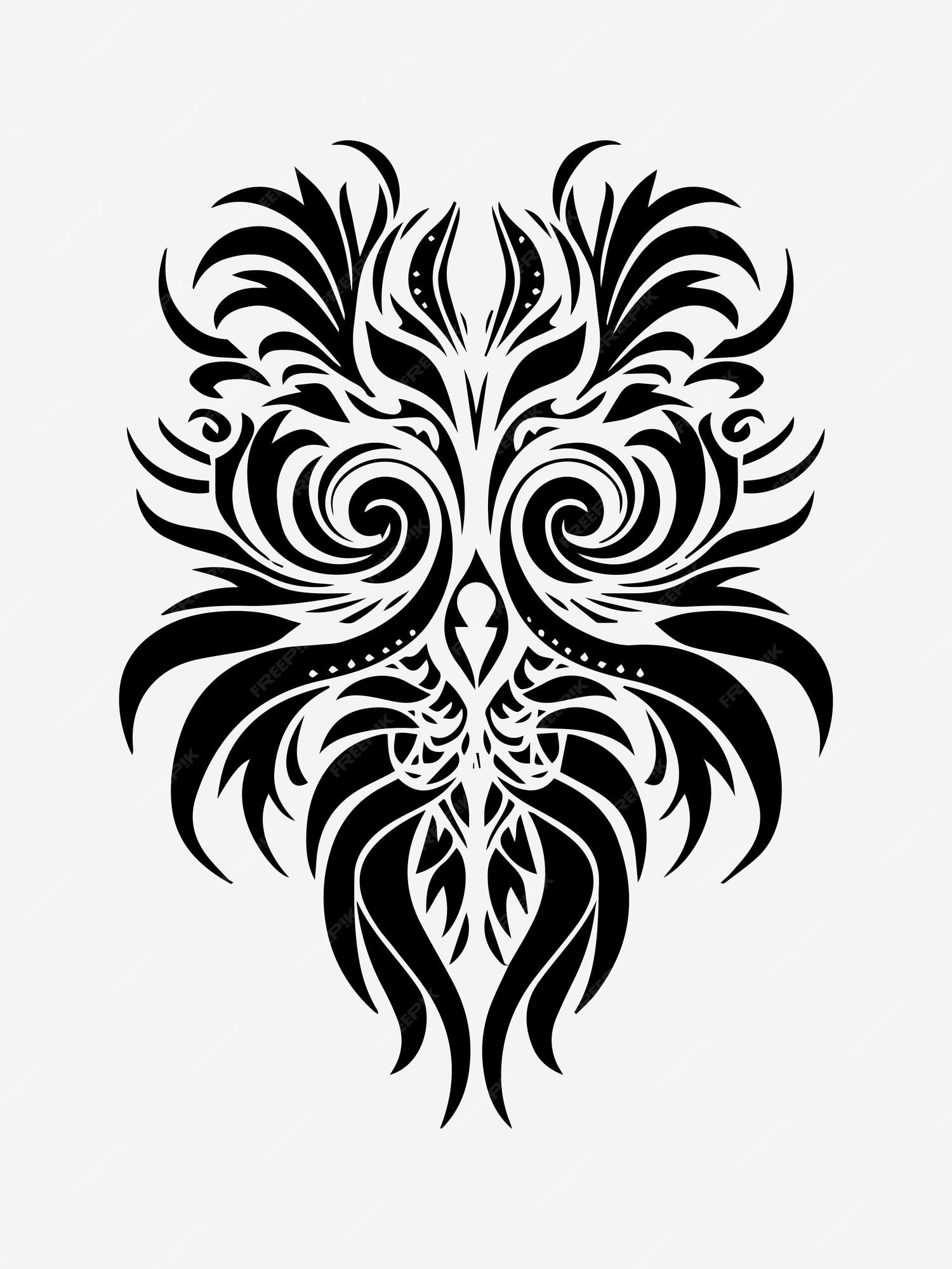 Premium Vector | Tribal tattoo design element