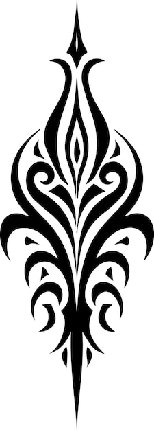 Vector tribal tattoo design illustration