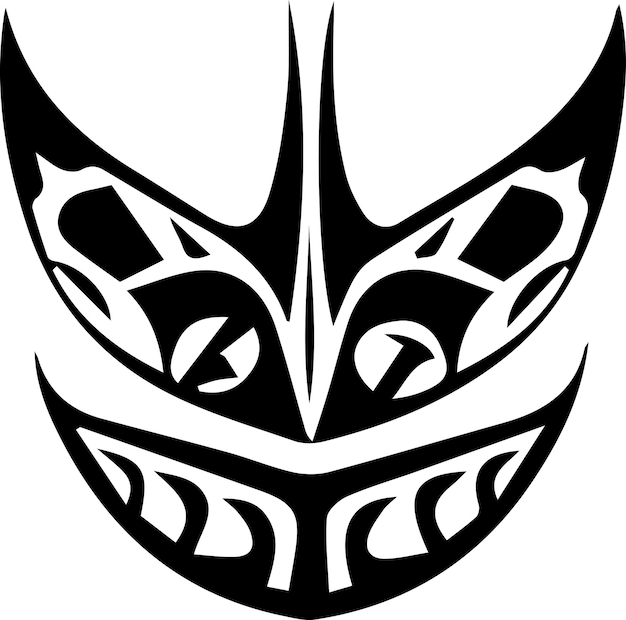 Tribal tattoo design vector illustration black color tribal tattoo design tattoo art