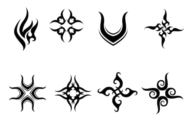 Tribal tattoo logo and symbol