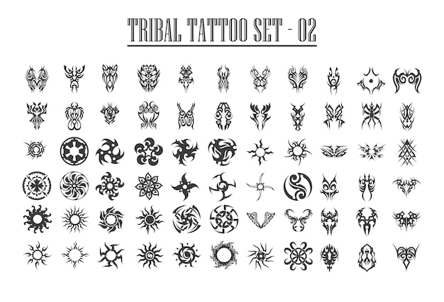 Tribal tattoo-set 02