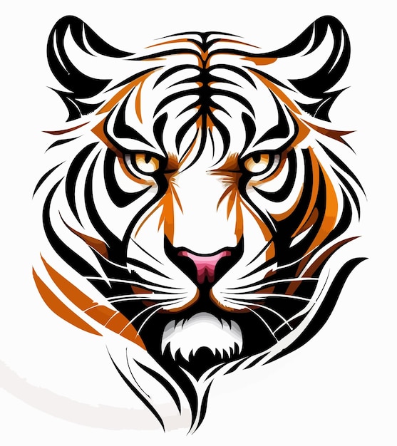 Vettore logo della tigre tribale