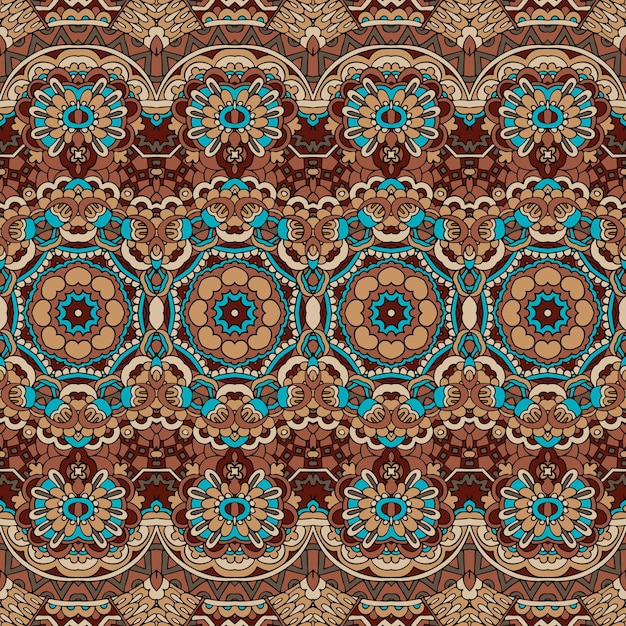 Vector tribal vintage abstract geometric ethnic seamless pattern ornamental