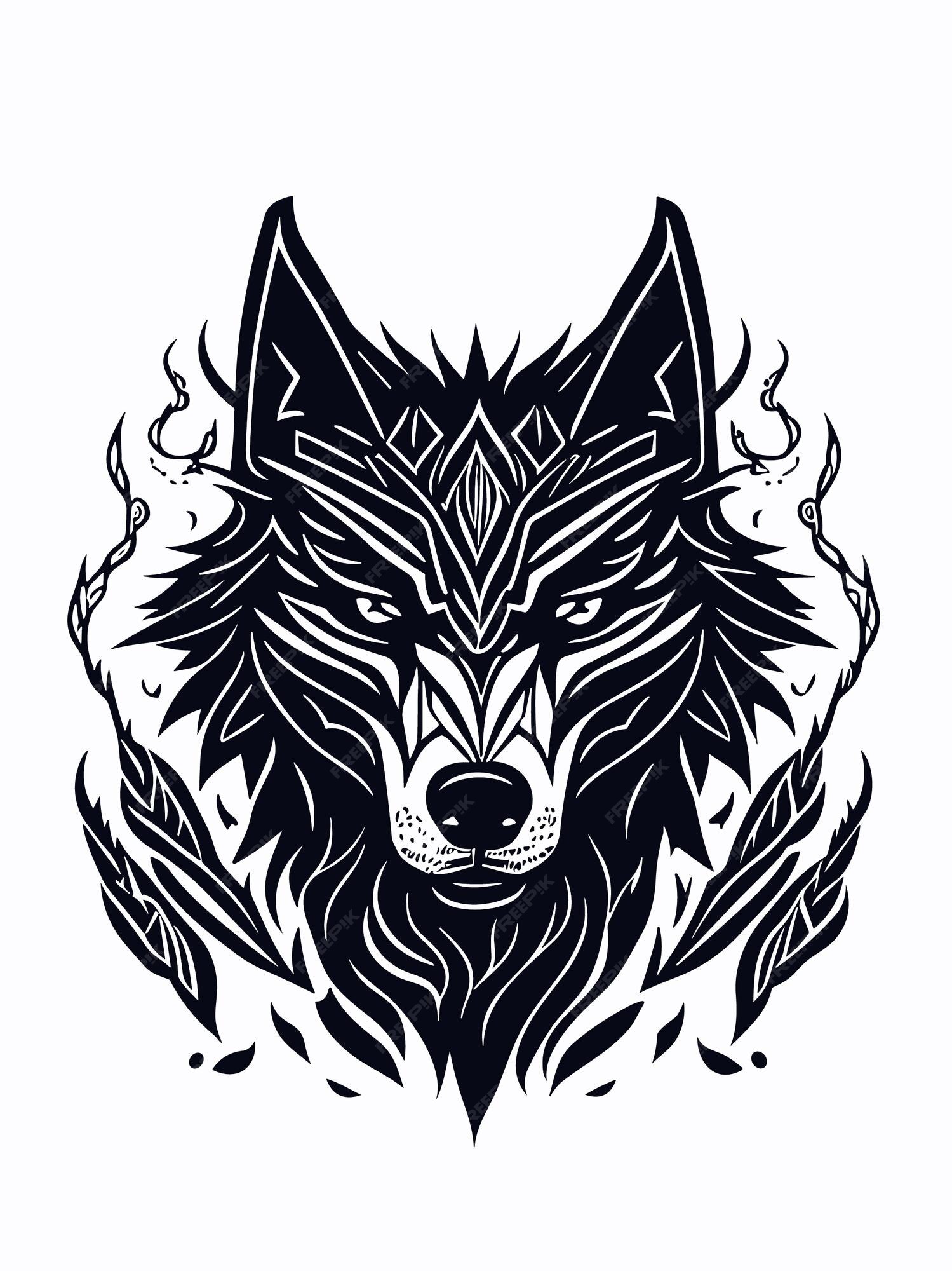 Artistic Wolf Vector Designs: Tribal, Silhouette, Head Illustration