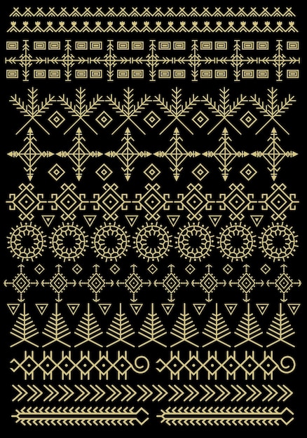 Vector tribe pattern design
