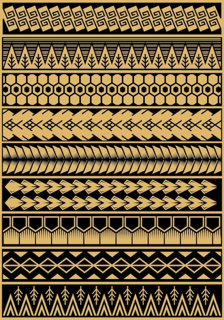 部族のタトゥーのデザイン