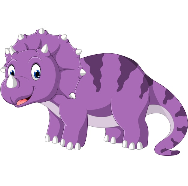 Vector triceratops cartoon