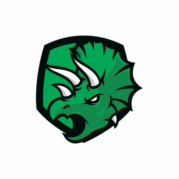 triceratops - vector icon illustration mascot