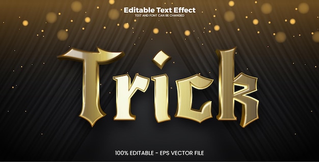 Trick editable text effect in modern trend style