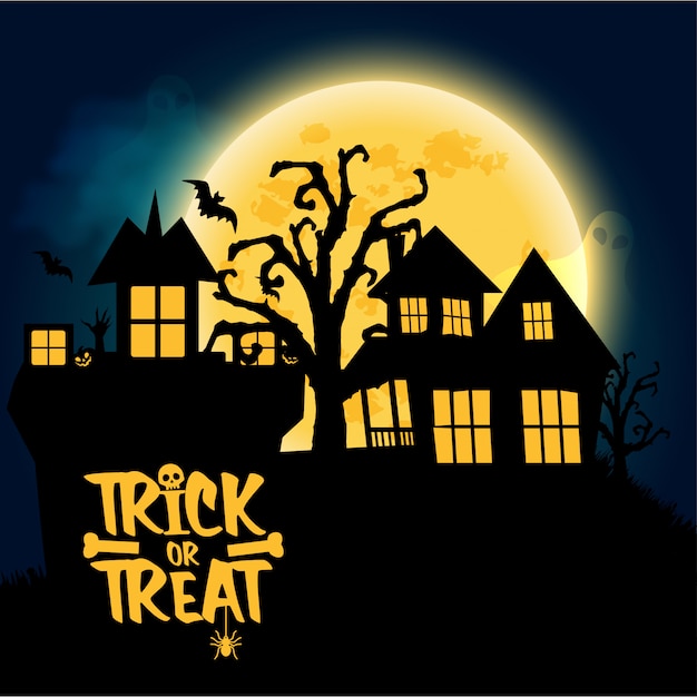 Trick o treat design vector