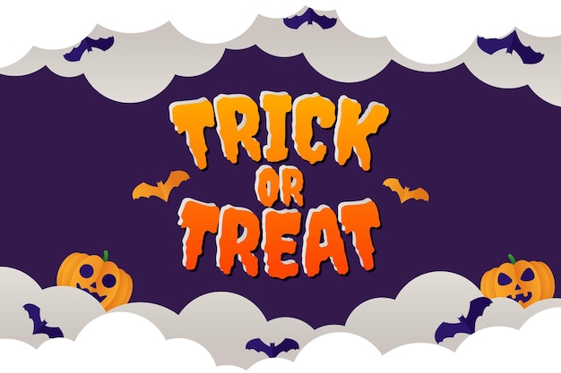 Trick or treat belettering