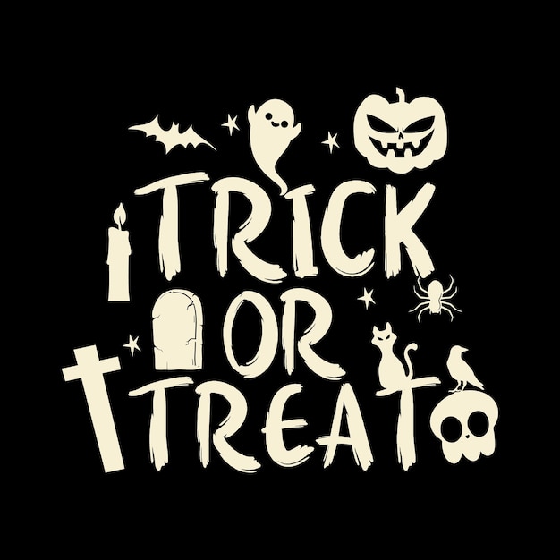 Trick or treat Halloween-conceptontwerp