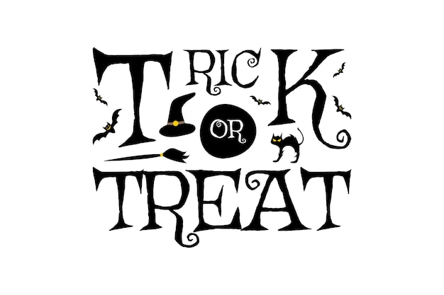 Trick or treat halloween party evenement nacht viering horror illustratie