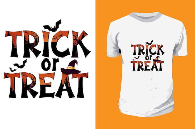 Vector trick or treat halloween-sublimatie