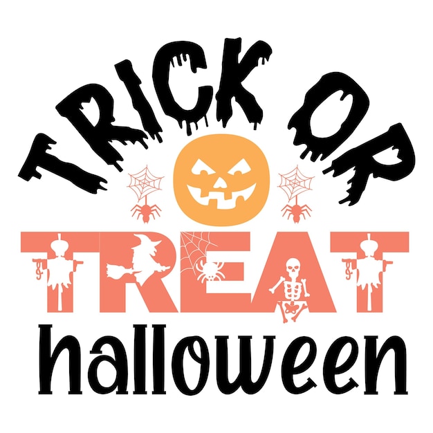 trick or treat halloween SVG