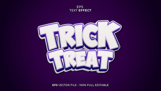 Trick Treat bewerkbaar lettertype voor teksteffect