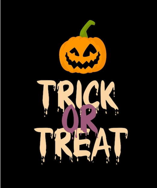 Trick or Treat typography