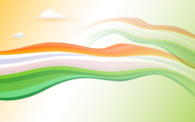 Tricolor Indian Flag Background