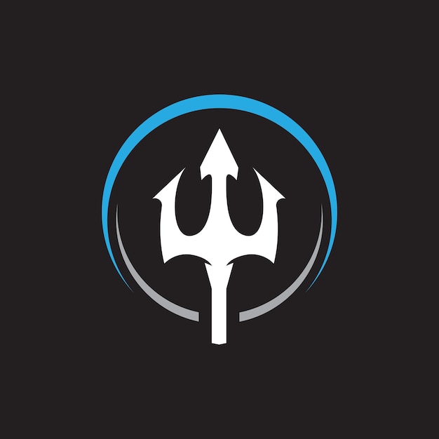 trident logo design concept