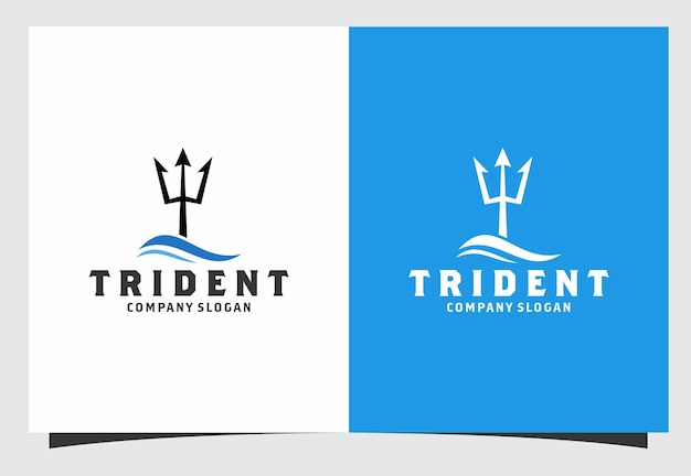 trident logo design