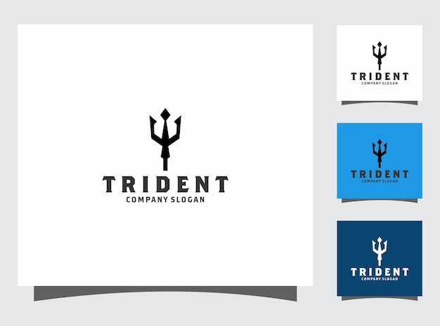 trident logo design