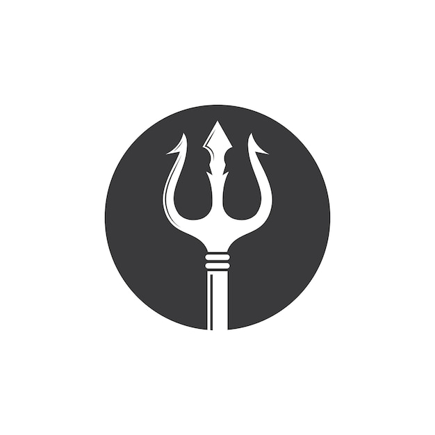 Дизайн векторной иконки логотипа Trident
