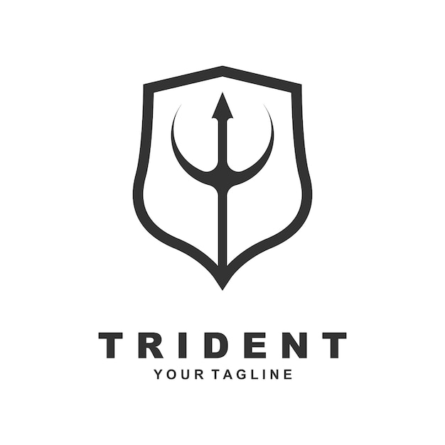 Trident Logo Template vector icon