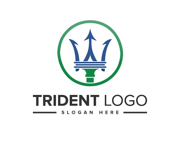 Trident logo template vector illustration