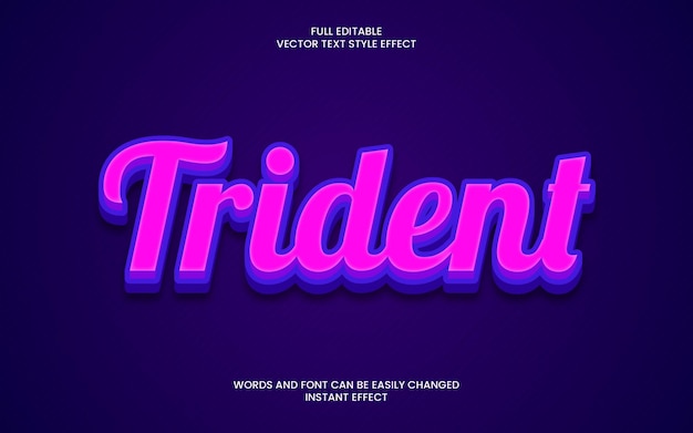 Trident Text Effect