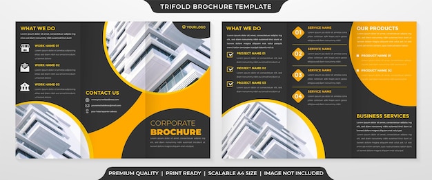 Vector trifold brochure 09